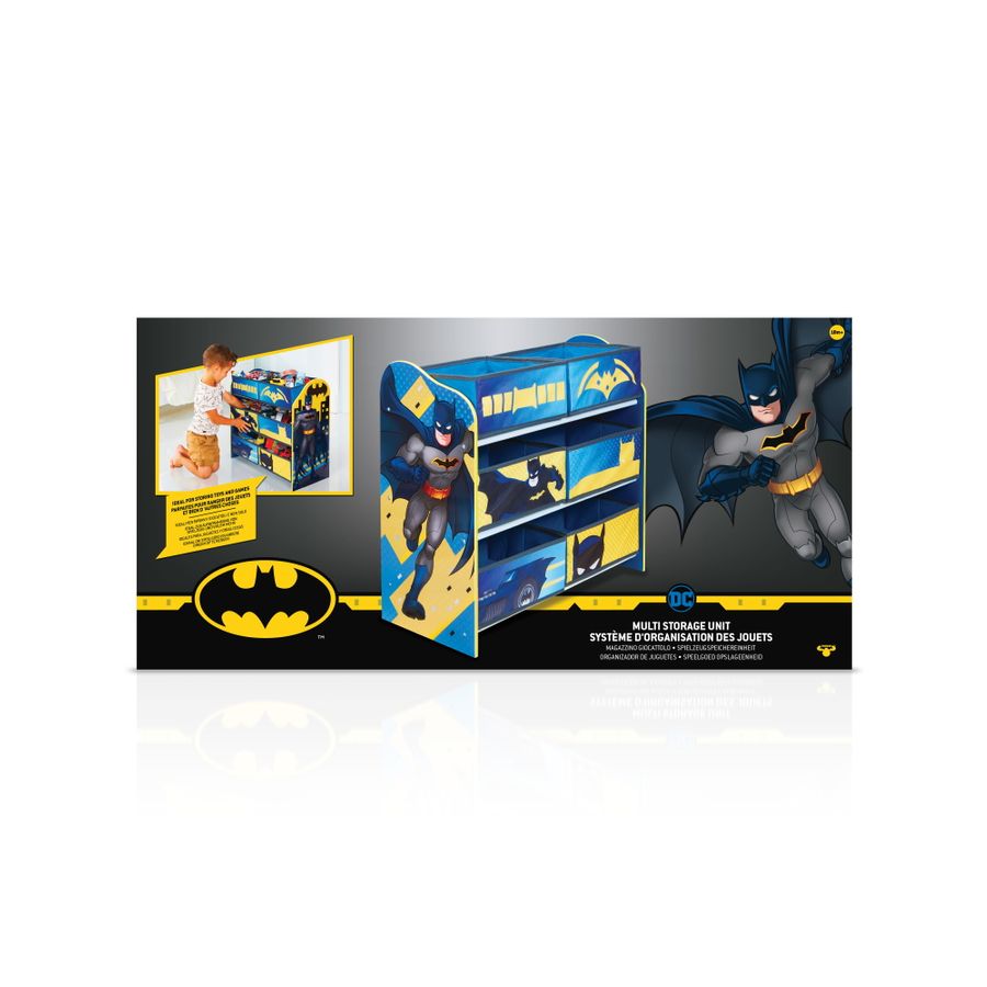Batman - Regal zur Spielzeugaufbewahrung mit sechs Kisten für Kinder - MyBabyWonder