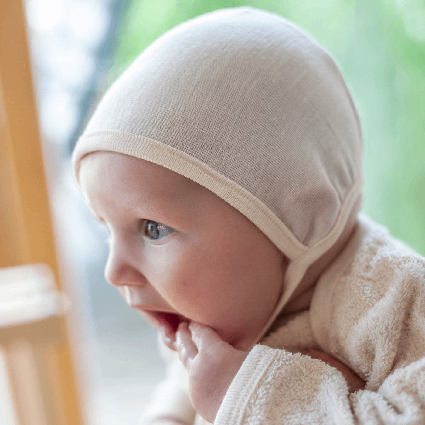 Erstlingsmütze für Babys aus edler Wolle & Seide - MyBabyWonder