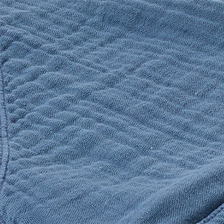 OrganicEra Muslin Handtuch mit Kapuze - Blau und Violett - MyBabyWonder