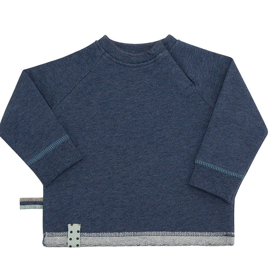 OrganicEra Organic Baby Sweatshirt - Blau - MyBabyWonder
