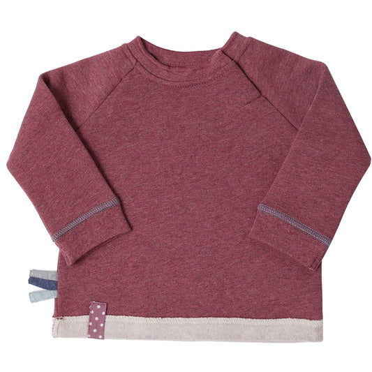 OrganicEra Organic Baby Sweatshirt - Rot - MyBabyWonder