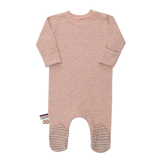 OrganicEra Organic - Schlafanzug mit Füßchen - Rose - MyBabyWonder