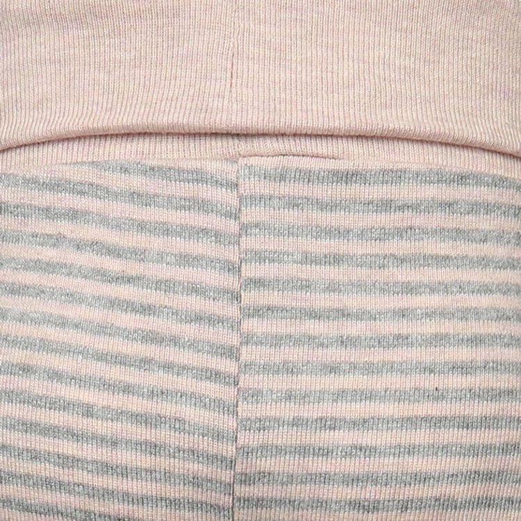 OrganicEra Organic Shorts,Striped Rose Melange - MyBabyWonder