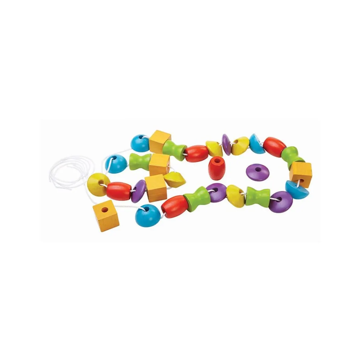 PlanToys Wooden Lacing Beads